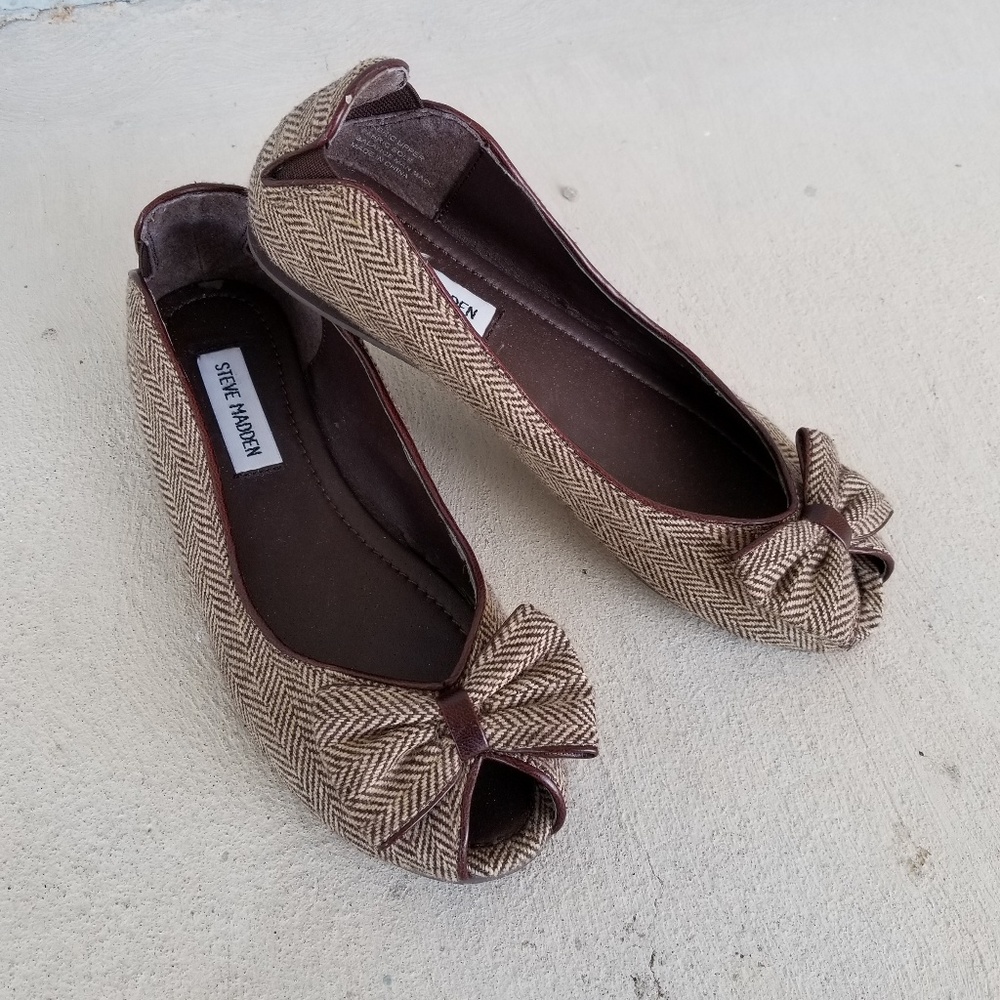 🔴SOLD🔴 Steve Madden Herringbone Ballet Flats